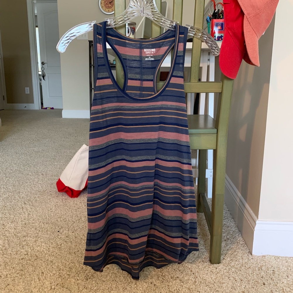Striped multicolor tank top